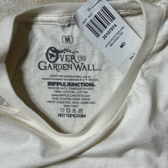 Over The Garden Wall Potatoes & Molasses T-Shirt MEDIUM New With Tags - Picture 6 of 6